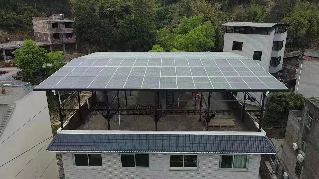 顺德15kw+10kwh自建别墅家庭光伏储能系统